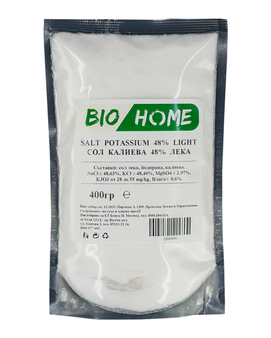 BIO HOME Сол калиева 66 проц. лека 400 гр