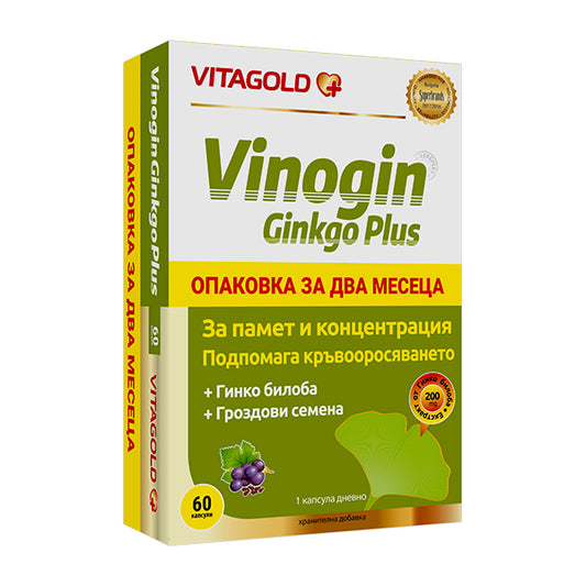VitaGold Виногин гинко плюс 60 к
