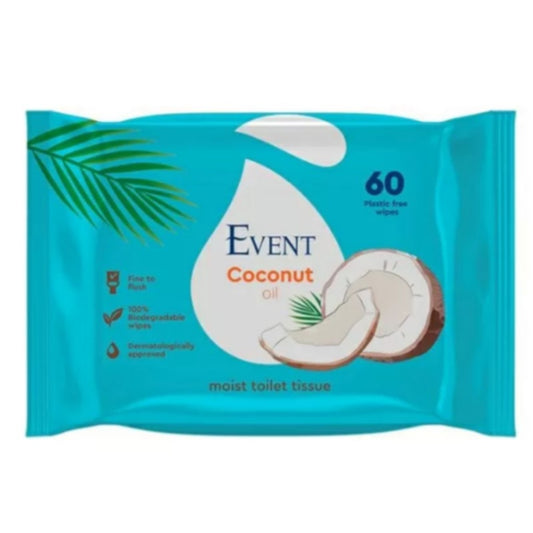 EVENT WC Кърпи кокос 60 бр.