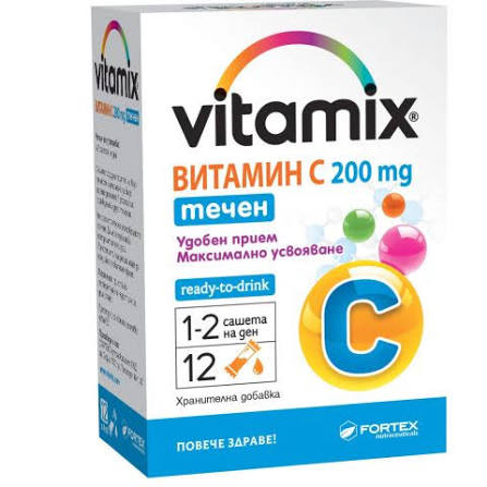 Fortex Витамикс вит.с течен 200 мг 12 сашета
