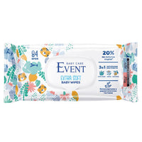 EVENT Бебешки влажни кърпи 3в1 84 бр