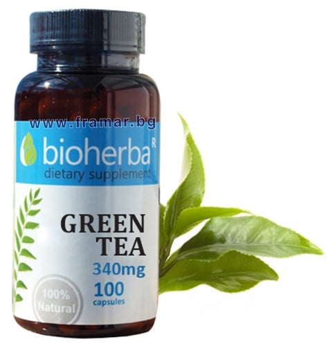 Bioherba Зелен чай 100 к/340 мг