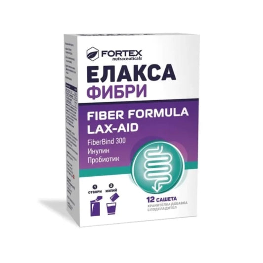 Fortex Елакса фибри сашета 12 бр