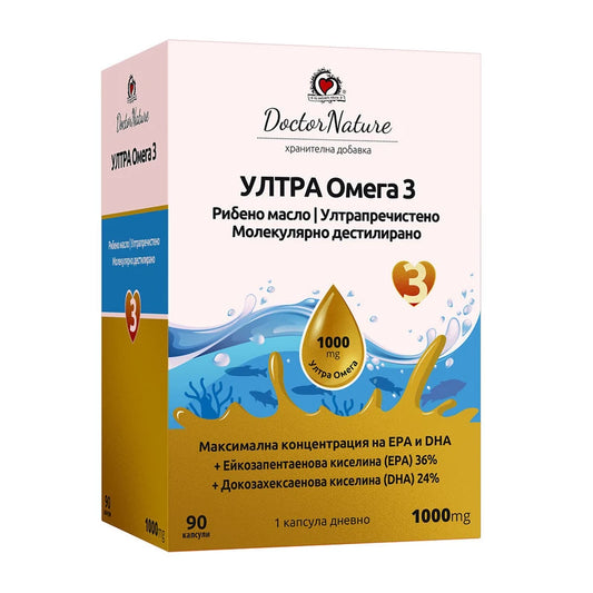 Doctor Nature Омега 3 ултра 90 к