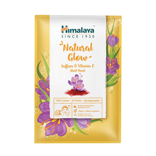 Himalaya Лист маска за лице памучна шафран и вит ц