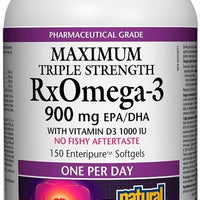 RX Omega-3 with Vitamin D3, 150 капсули, Natural Factors