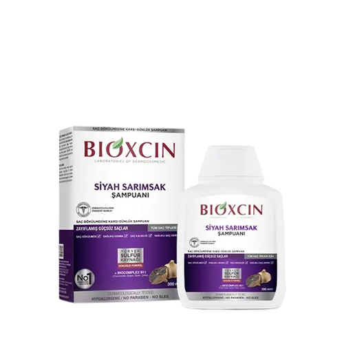 Bioxcin Шампоан с черен чесън против косопад 300ml